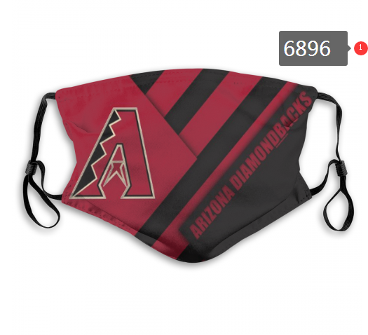 2020 MLB Arizona Diamondback Dust mask with filter->mlb dust mask->Sports Accessory